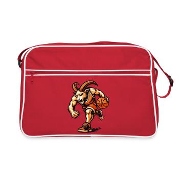 Hoopster de chèvre cornu - Sac Retro - rouge/blanc - Devant