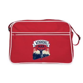 Winning runners | Winning Man - Retro Bag - red/white - Front