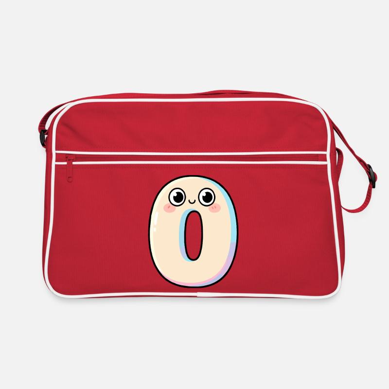 Zero Kawaii lächelt Retro Tasche