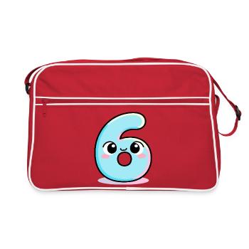Six adorable cake - Retro Bag - red/white - Front