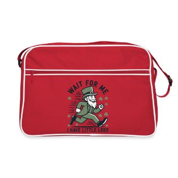 Leprechaun en fuite - Sac Retro - rouge/blanc - Devant