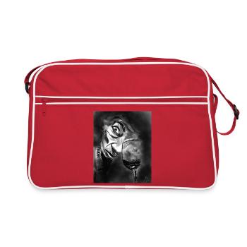 Monochrome Mirage Glass and Gaze - Retro Bag - red/white - Front