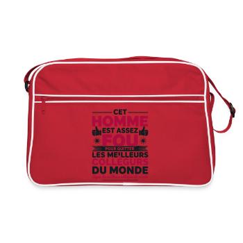 Departure Co-worker New Job Retirement - Retro Bag - red/white - Front