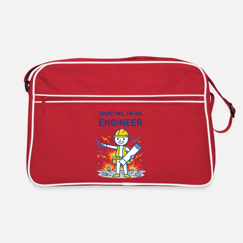 Trust Me, I'm an Engineer - for light background Retro Bag