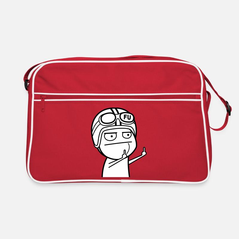 Mème avec casque de cyclomoteur (les couleurs peuvent être modifiées) Sac Retro