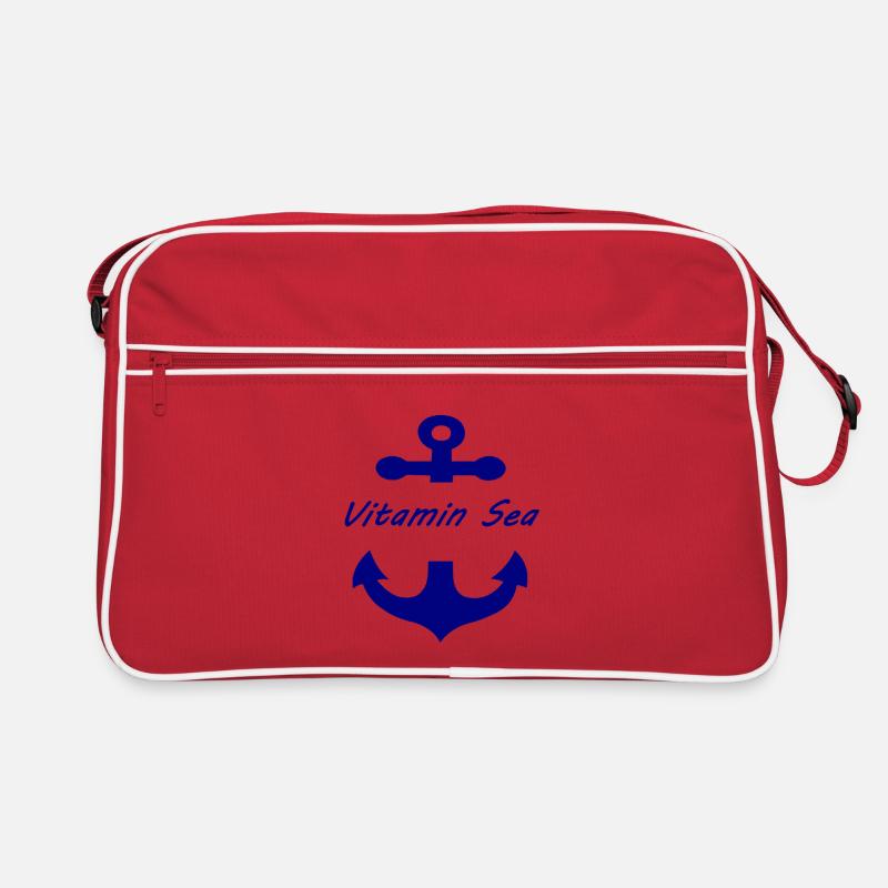Vitamine-Mer - Sac Retro - rouge/blanc