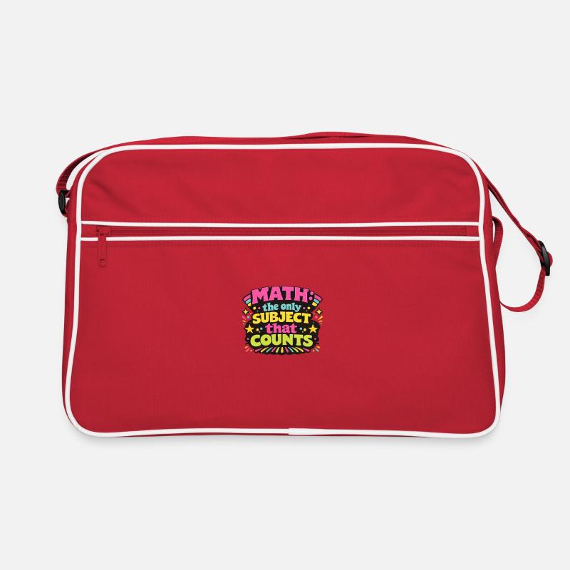 Math Counts: Vibrant Retro Design Retro Bag