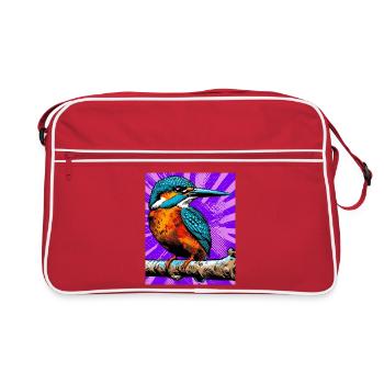 martin-pêcheur - Sac Retro - rouge/blanc - Devant
