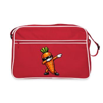 Tamponage de la Carotte / Carotte - Sac Retro - rouge/blanc - Devant