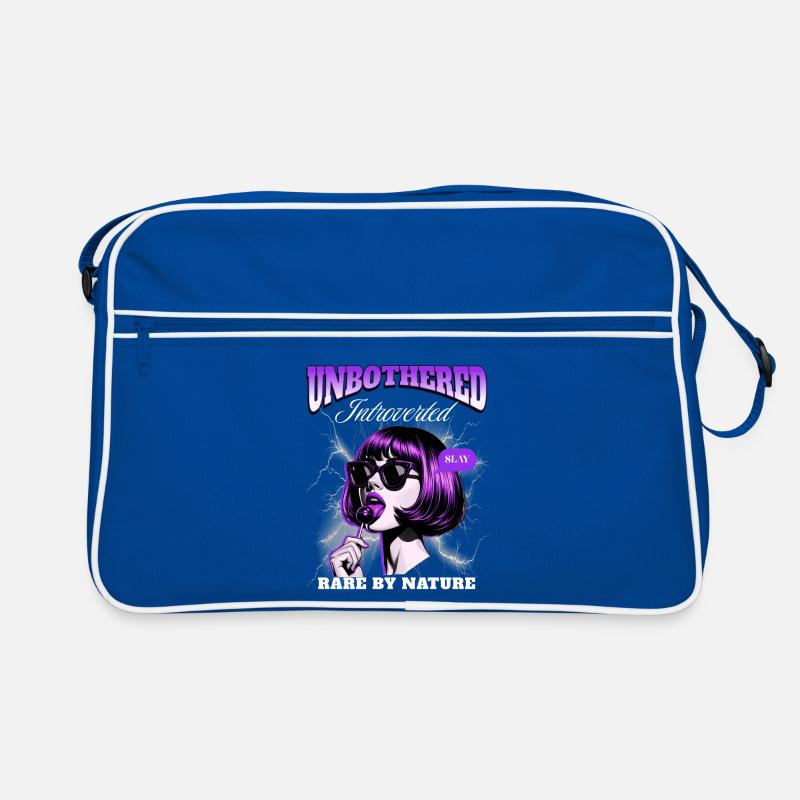 Introvert unbothered Retro Bag