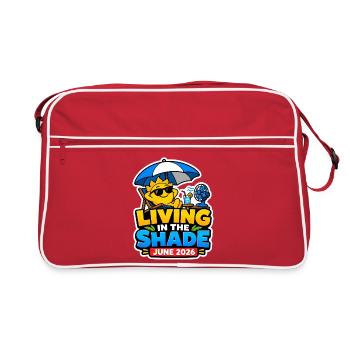 Vague de chaleur 2026 | Vivre à l’ombre - Sac Retro - rouge/blanc - Devant