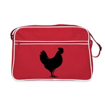 poulet - Sac Retro - rouge/blanc - Devant