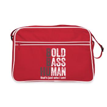 Vieux bassiste Bold - Sac Retro - rouge/blanc - Devant
