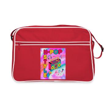 K‑Pop Style - Sac Retro - rouge/blanc - Devant