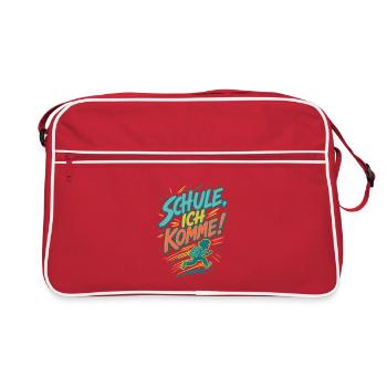 L’école, je reviens à l’école 2026 - Sac Retro - rouge/blanc - Devant