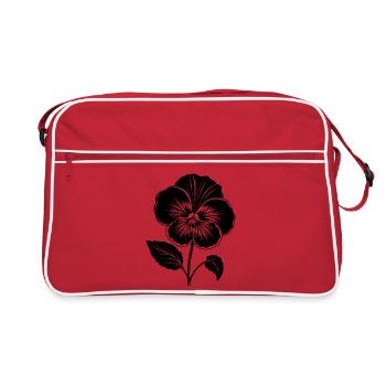 Fleur de pensée - Sac Retro - rouge/blanc - Devant