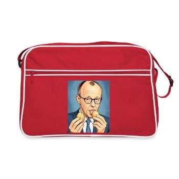 #mehrzweckeier - Retro Bag - red/white - Front