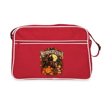 Mitternachtszauber - Retro Tasche - Rot/Weiß - Vorne