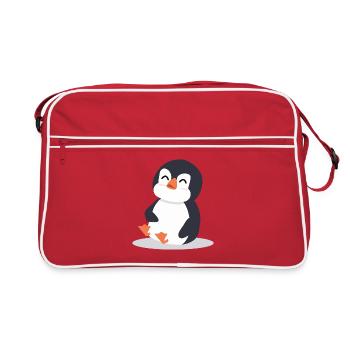 penguin - Retro Bag - red/white - Front