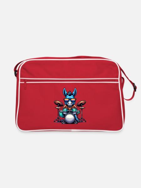 Global - Noir sans Japon Modèle - Sac Retro - rouge/blanc - Devant