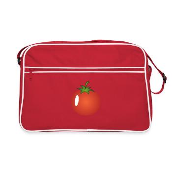 Tomato, tomato, red tomato, juicy tomato - Retro Bag - red/white - Front
