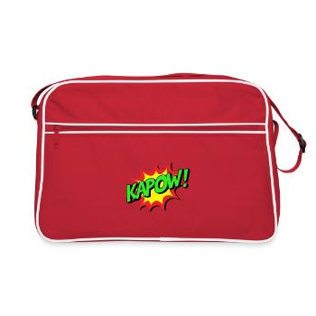 KAPOW Explosion de la bande dessinée - Sac Retro - rouge/blanc - Devant