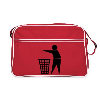 Trash / Garbage - Retro Bag - red/white - Front