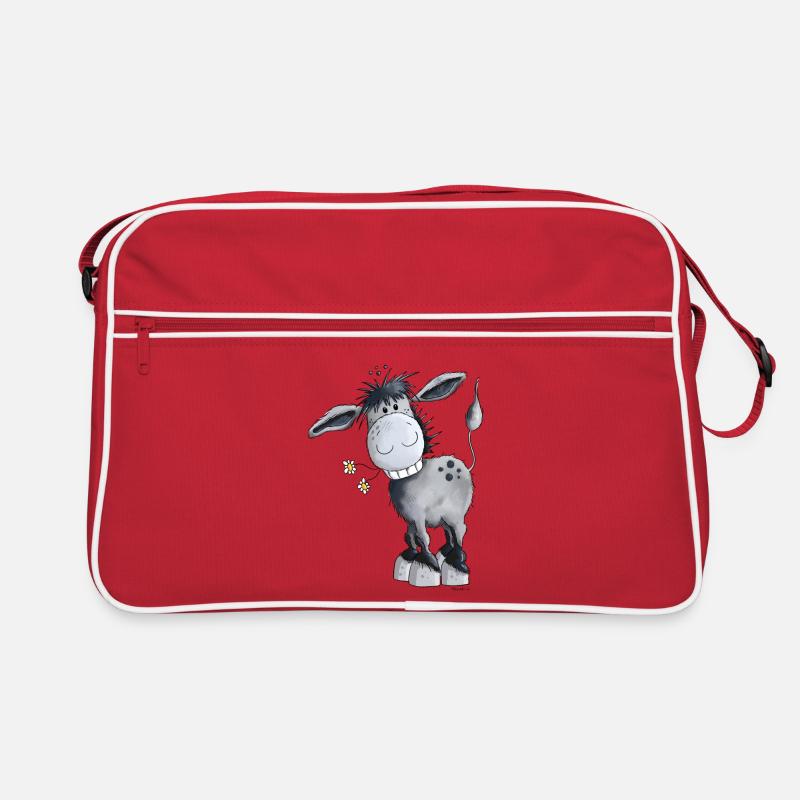 Knuffiger Esel Retro Tasche