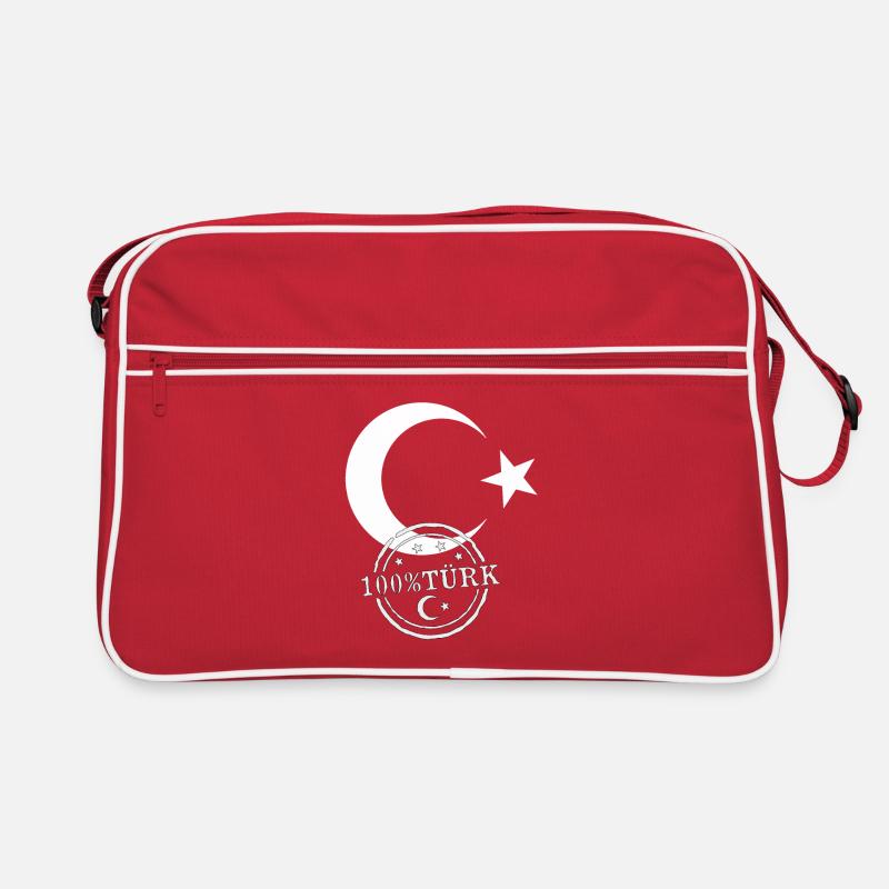 Turkish flag 100% Turk Retro Bag