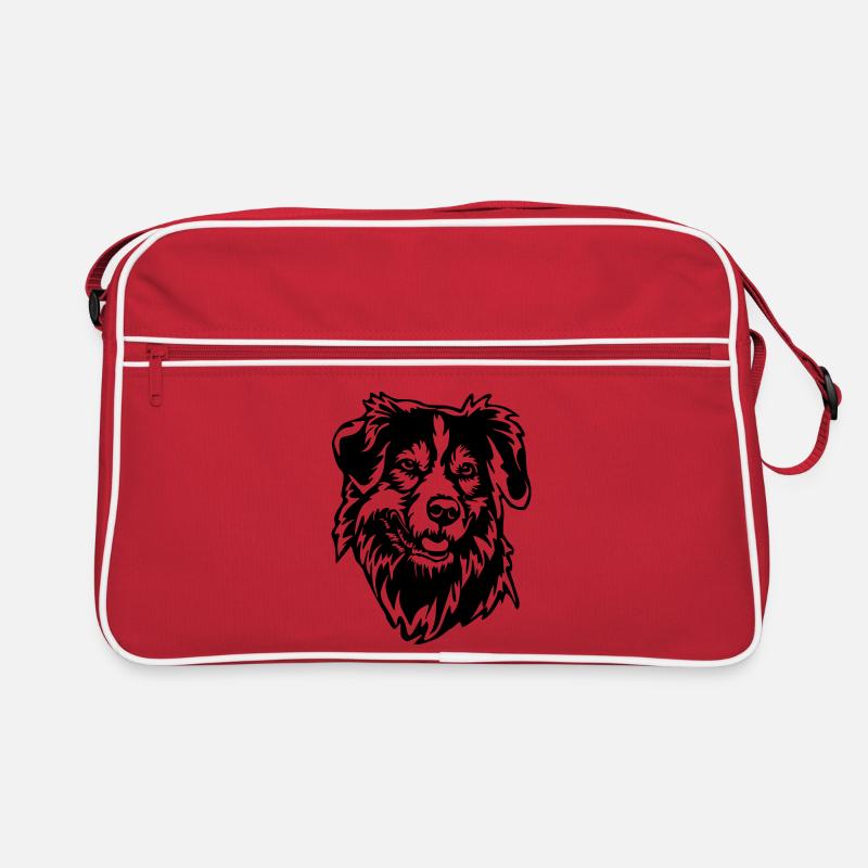 Tête de Shepherd australien Sac Retro