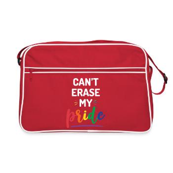 Impossible d’effacer ma fierté - Sac Retro - rouge/blanc - Devant