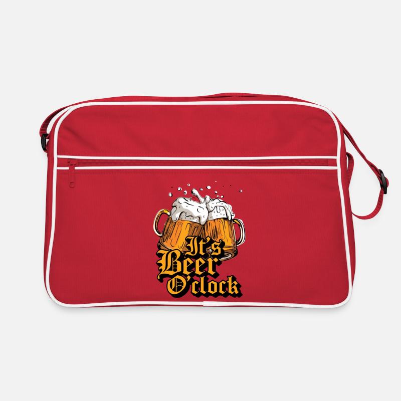 Its Beer O'Clock Retro Tasche