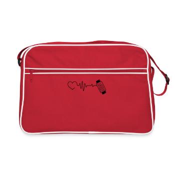 Couturière Couturière - Sac Retro - rouge/blanc - Devant