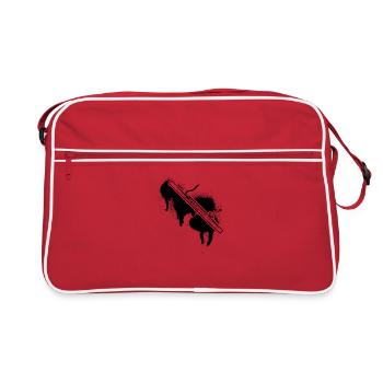 Basson Basson Bassoniste Bassoniste - Sac Retro - rouge/blanc - Devant