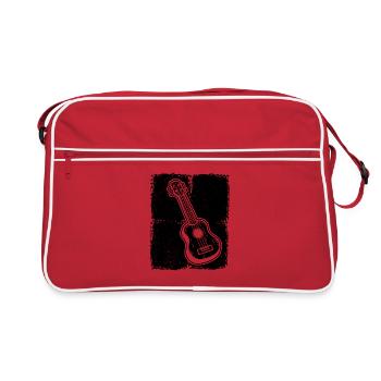 Ukulele Ukulele Player Ukulelist - Retro Bag - red/white - Front