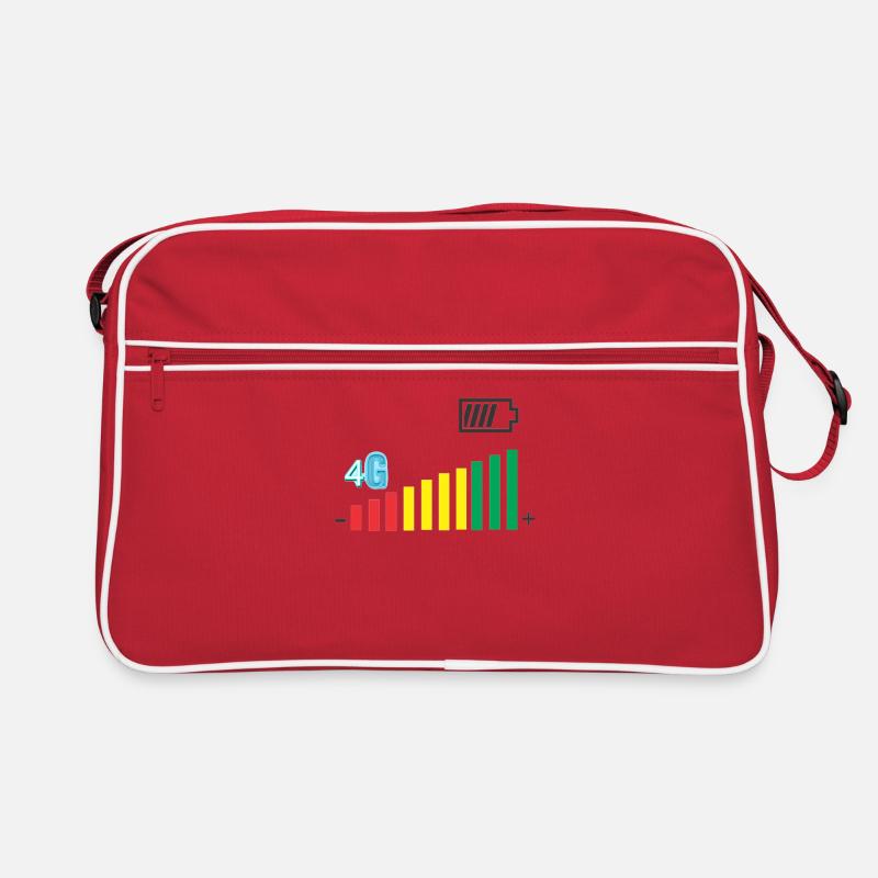 Coverage level - Retro Bag - red/white