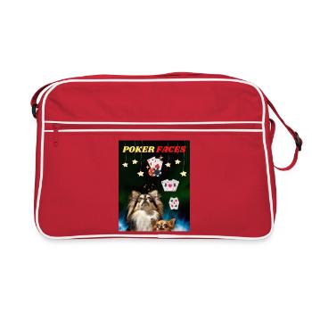 Chihuahua - Poker Faces! - Sac Retro - rouge/blanc - Devant