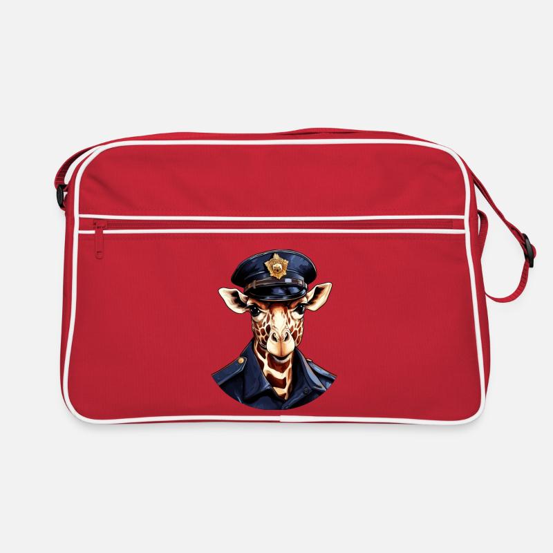 Girafe Policier Sac Retro