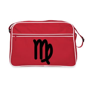 Signe du zodiaque Vierge Vierge - Sac Retro - rouge/blanc - Devant