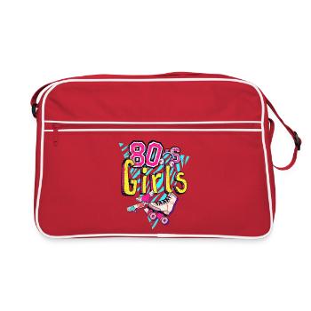 80s Girls Neon Roller Vibe - Retro Bag - red/white - Front