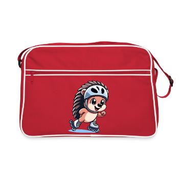 Speedy Hedgehog: Roller Skating Champion - Retro Bag - red/white - Front