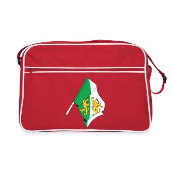 Flagge: Thurgau, Schweiz - Retro Tasche - Rot/Weiß - Vorne
