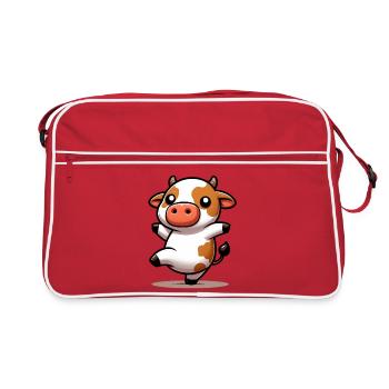 Vache - Sac Retro - rouge/blanc - Devant