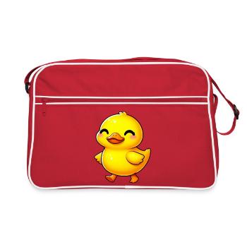 Duckling Duck Duck Duck - Retro Bag - red/white - Front