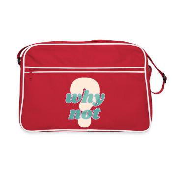 Why Not Statement Design - Retro Bag - red/white - Front
