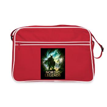 Nordic Legends – Warriors in the Fog - Retro Bag - red/white - Front