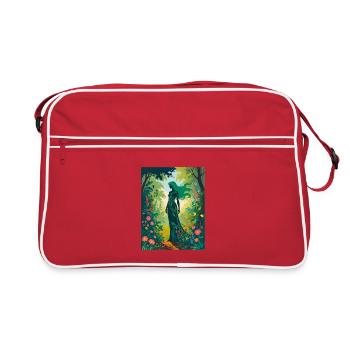 Mère Nature dans la forêt enchantée - Sac Retro - rouge/blanc - Devant