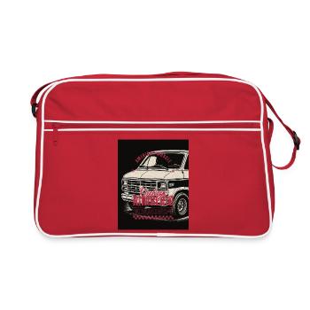 Vintage Rimbiero American Muscle Design - Retro Bag - red/white - Front
