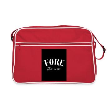 Fore the Win - Retro Bag - red/white - Front