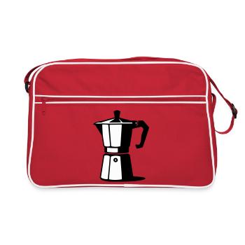 Espresso pot - Retro Bag - red/white - Front